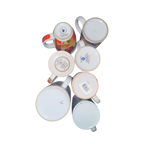 Set Of 7 Travel Destination Souvenir Mugs  Hawaii Orlando Key West  Ceramic Colo - Picture 2 of 16